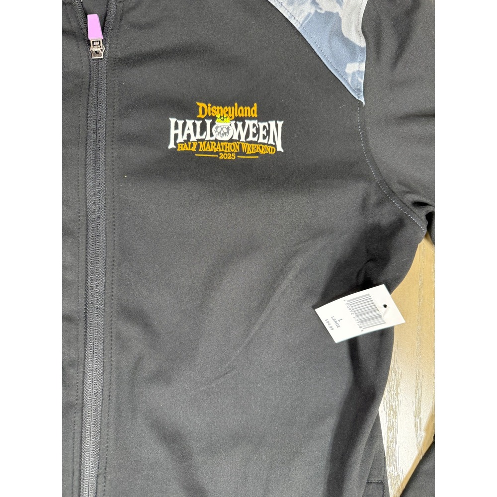 runDisney Jacket Womens Large Black Disneyland Halloween Half Marathon 2024 - Picture 5 of 11